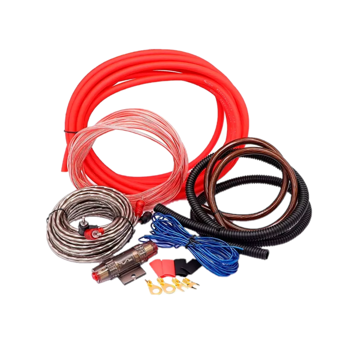 Foto 2 pulgar | Kit Amplificador Instalación Cable Rca Audio Auto 4ga 8pzs Eo Safe Imports Esi-13910 Multicolor