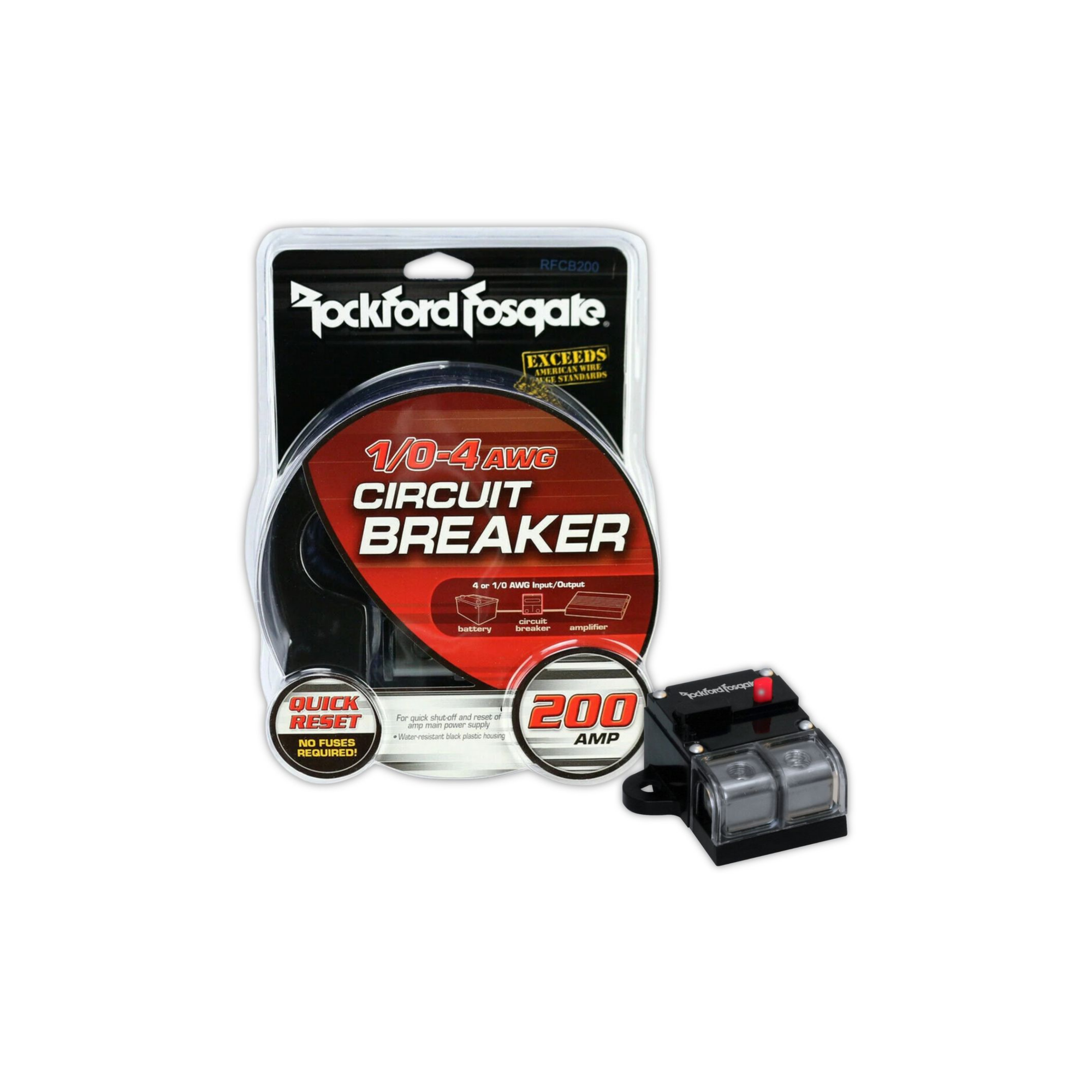Foto 4 pulgar | Disyuntor Corriente Rockford Fosgate Rfcb200 Car Audio 200 A