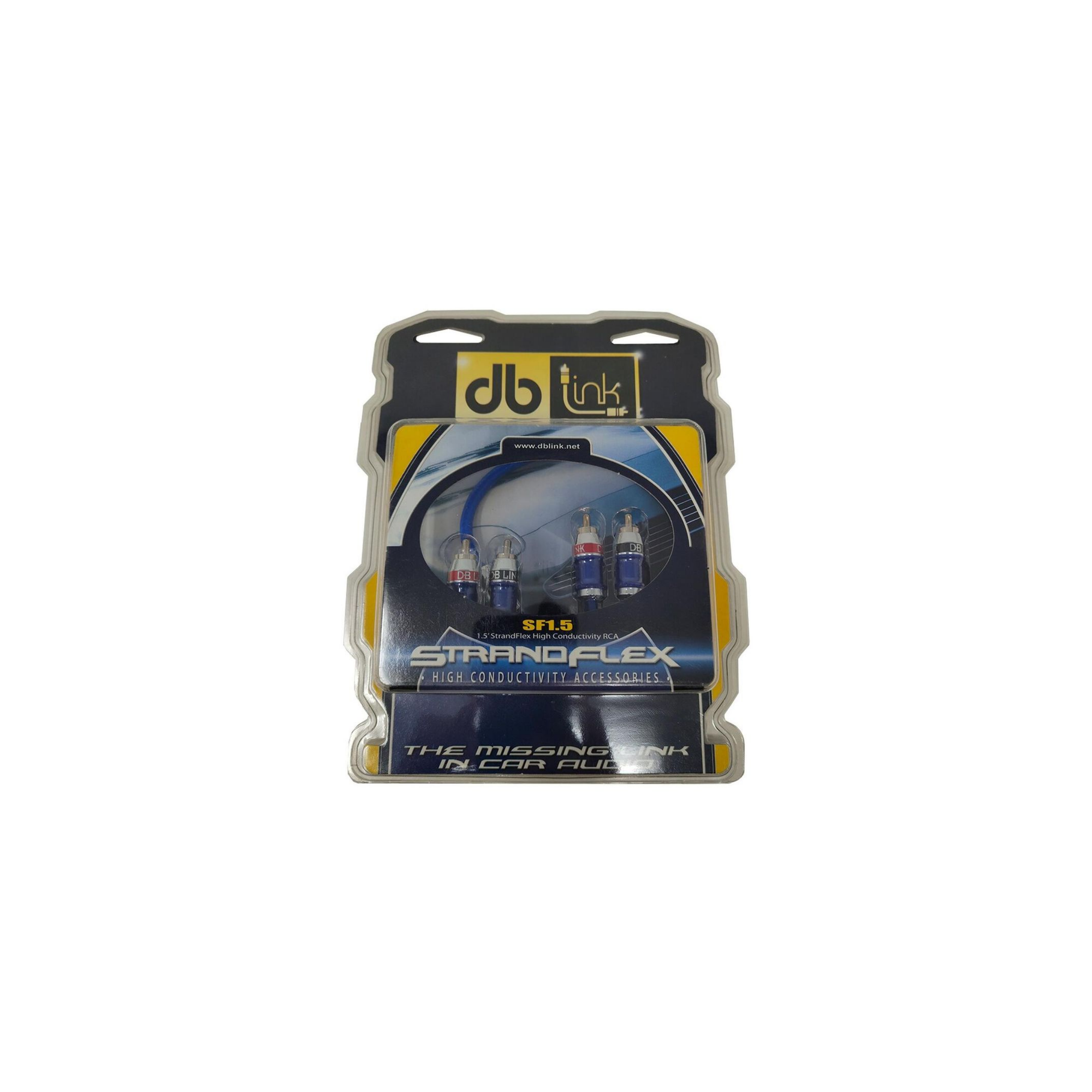 Cable Rca Car Audio Fexible Db Link Sf1.5 1.5 Pies 45cm