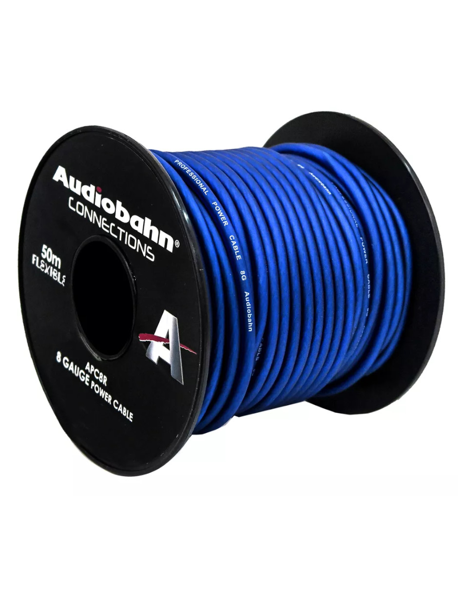 Foto 2 | Rollo De Cable Para Corriente Calibre 8 De 50m Audiobahn Apc8r
