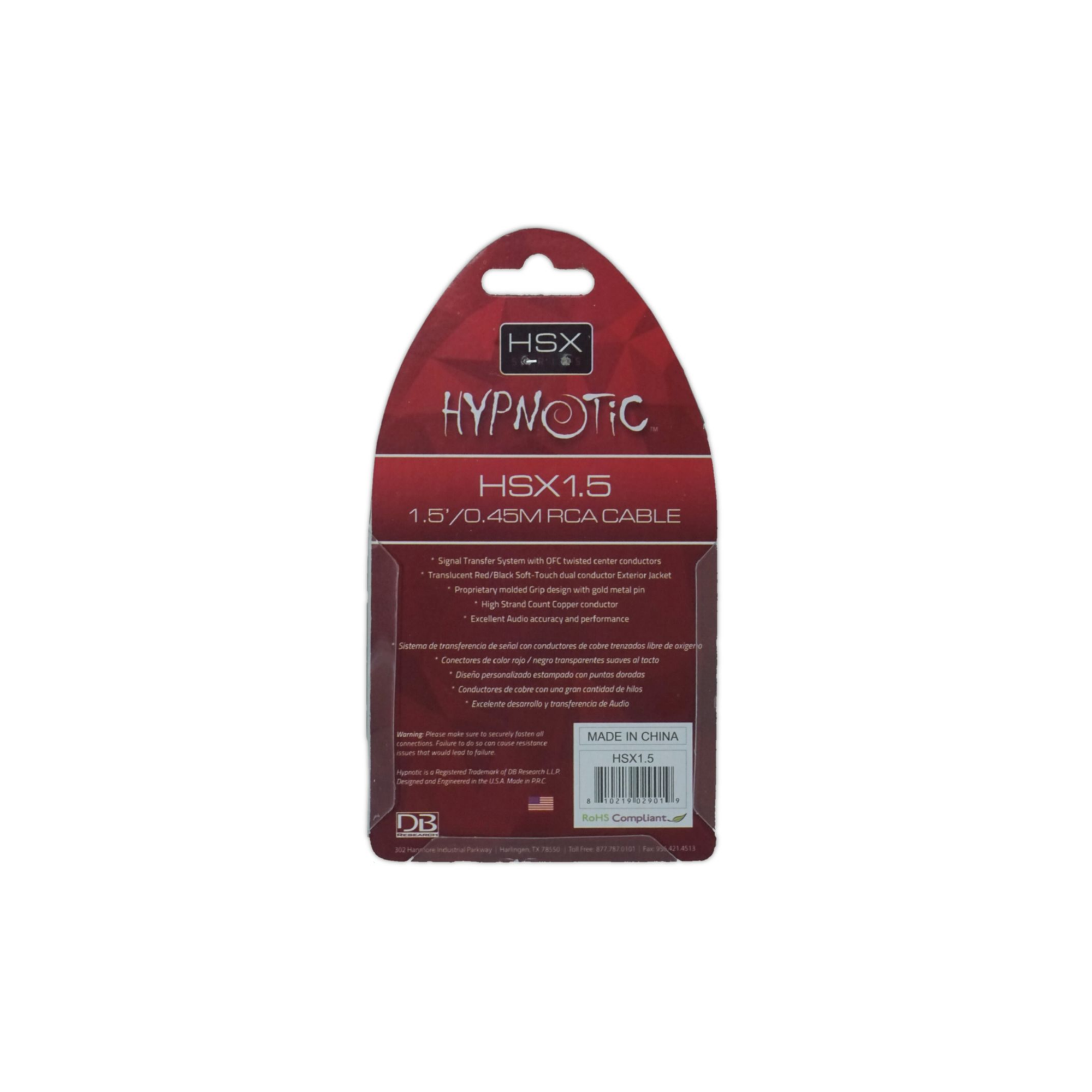 Foto 5 pulgar | Cable Rca 0.45m Para Audio Hsx1.5 Hypnotic Cobre Ofc