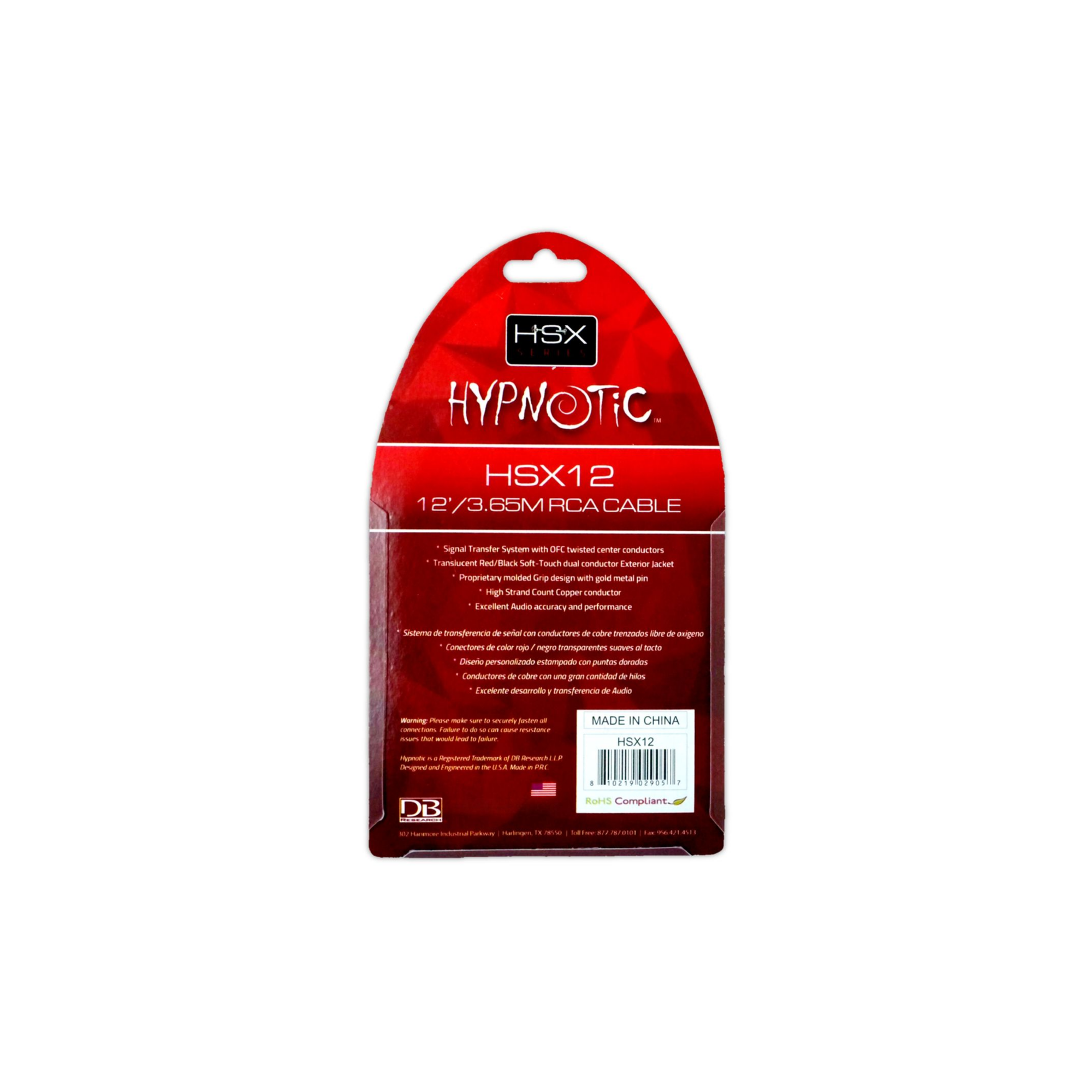 Foto 6 pulgar | Cable Rca 3.65m Para Audio Hsx12 Hypnotic Cobre Ofc