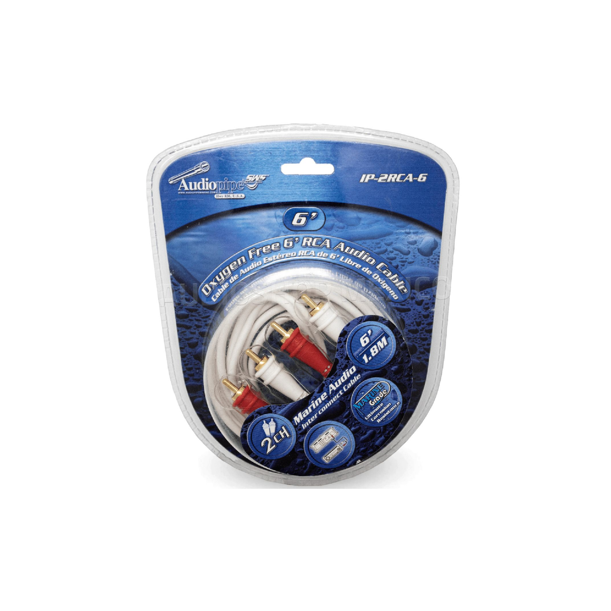 Cable Rca Marino Audiopipe Ip-2rca-6 1.82 M Libre Oxigeno