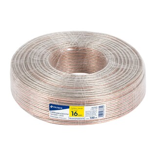 Foto 1 | Rollo De 100 M Truper Cabo16p Cable Polarizado Transparente Para Bocina 16 Awg