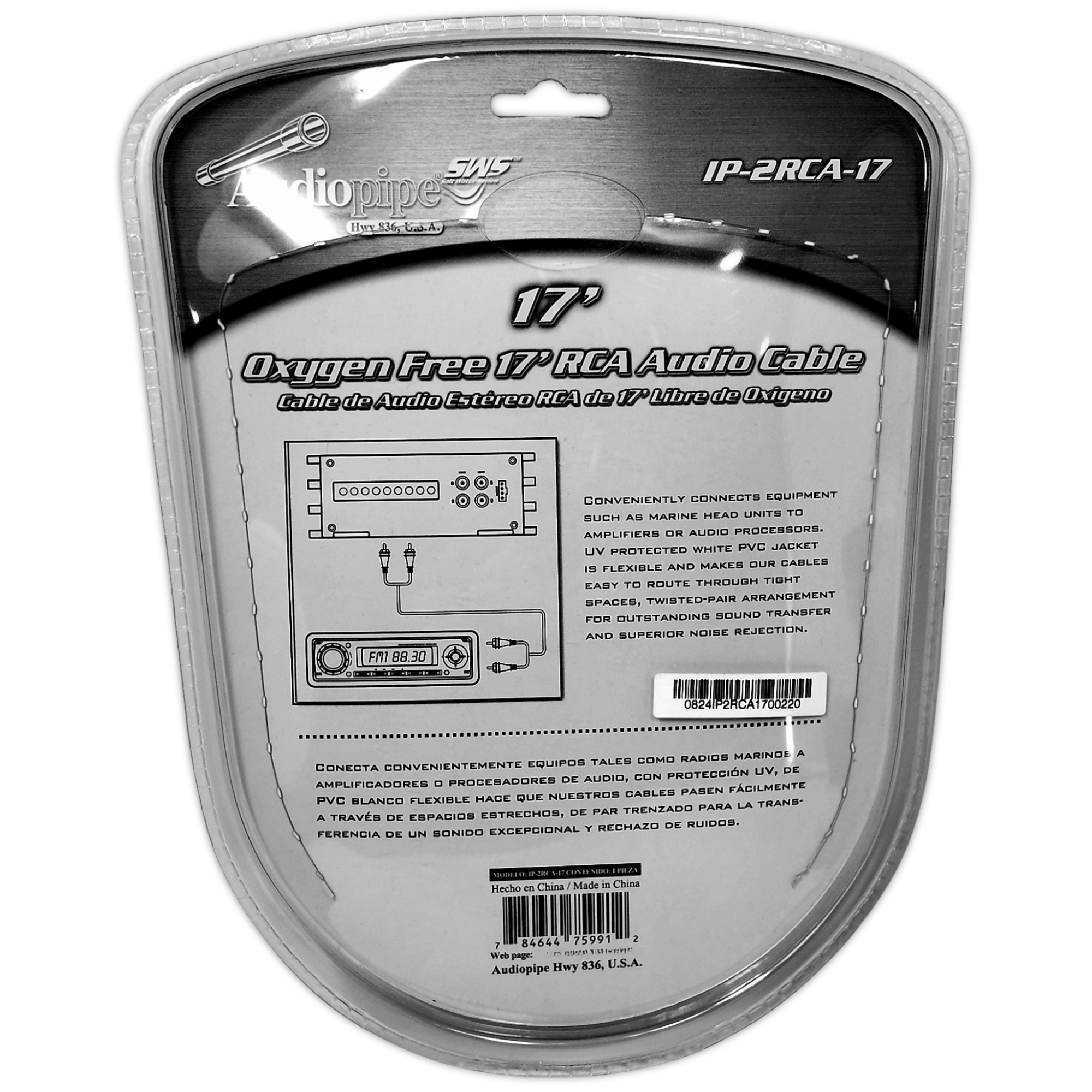 Foto 9 pulgar | Cable Rca Marino Audiopipe Ip2rca17 5.2 Metros Libre Oxigeno