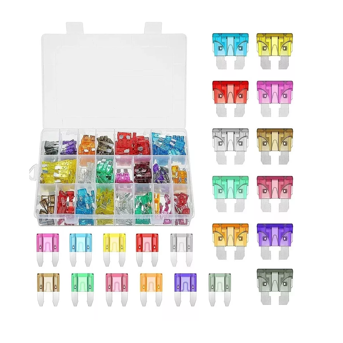 Kit 1000 Piezas Fusibles Automotriz Eo Safe Imports Esi-9573 Multicolor