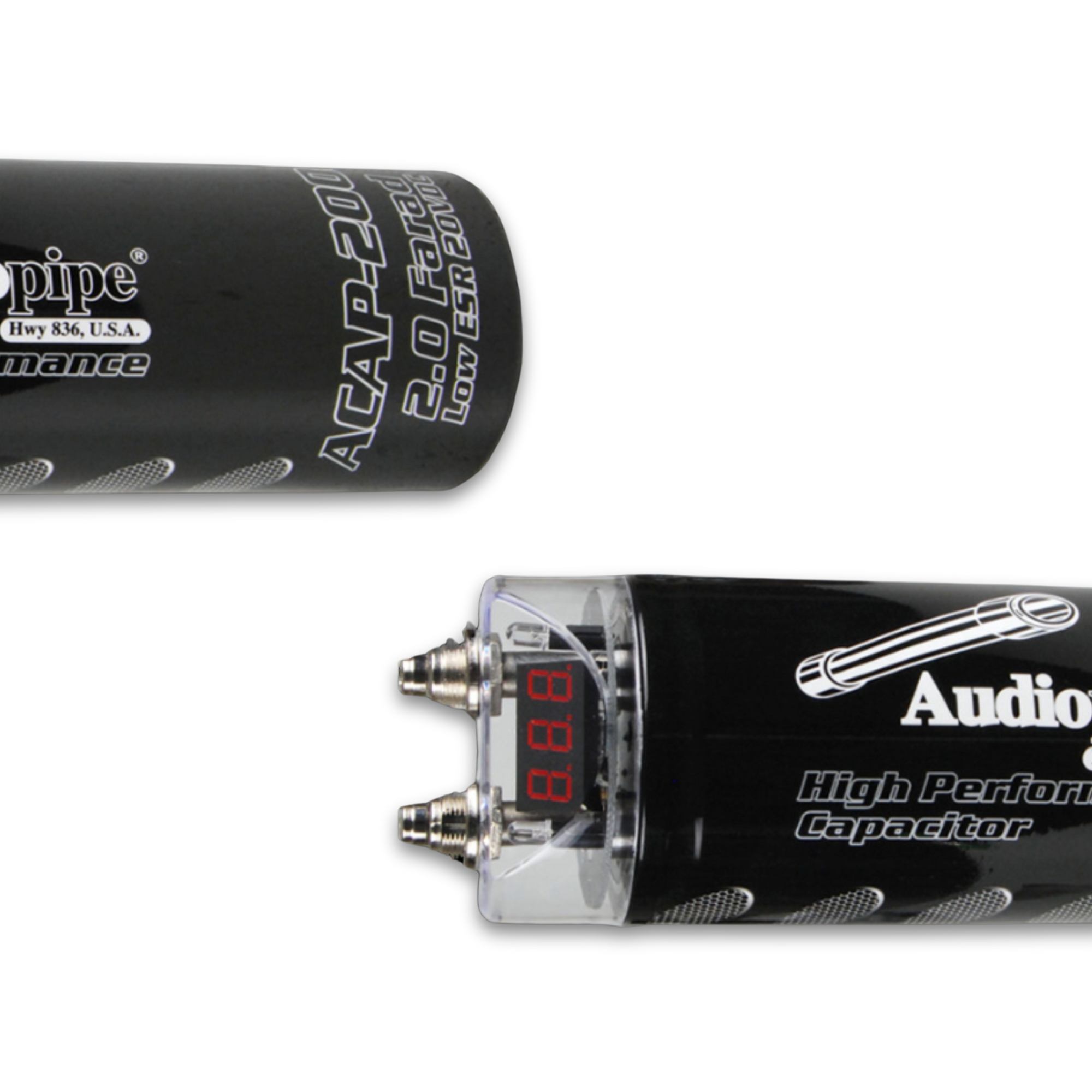 Foto 4 pulgar | Capacitor para Amplificador 2 Faradios Audiopipe ACAP2000