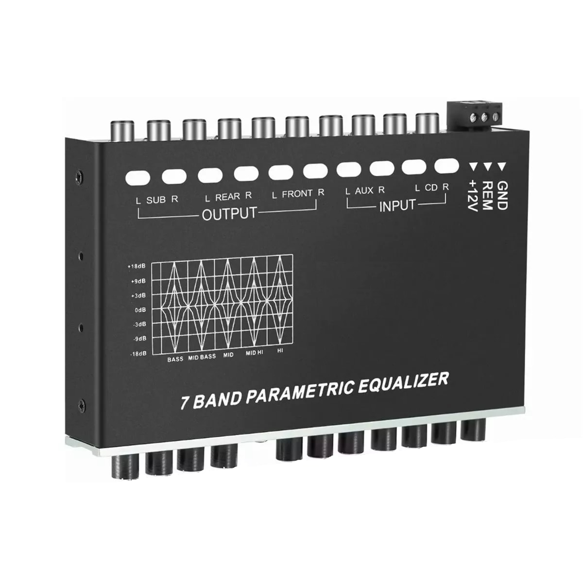 Ecualizador de 7 Bandas Eo Safe Imports Esi-6598 color Negro $939