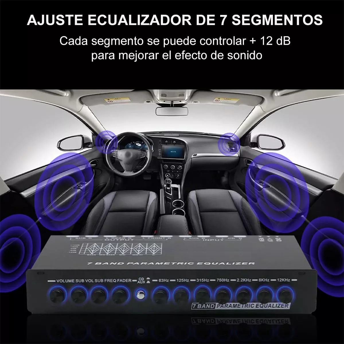 Foto 3 pulgar | Ecualizador de 7 Bandas Eo Safe Imports Esi-6598 color Negro