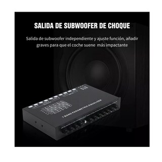 Foto 4 | Ecualizador de Coche Ecualizador de 7 Bandas Eo Safe Imports Esi-6600 color Negro