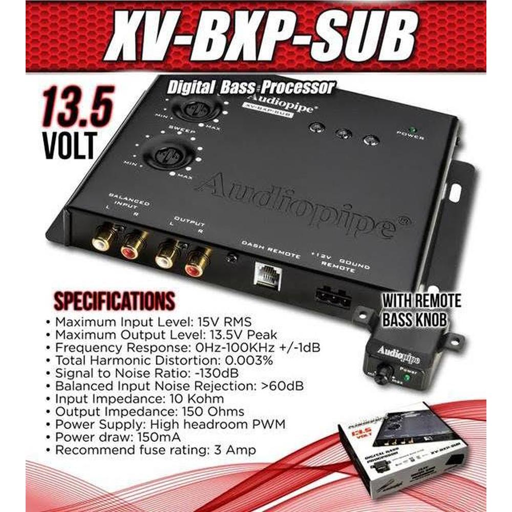 Foto 4 | Epicentro Restaurador de Bajos Audiopipe Xv-bxp-sub 13.5v con Controlador de Bajos