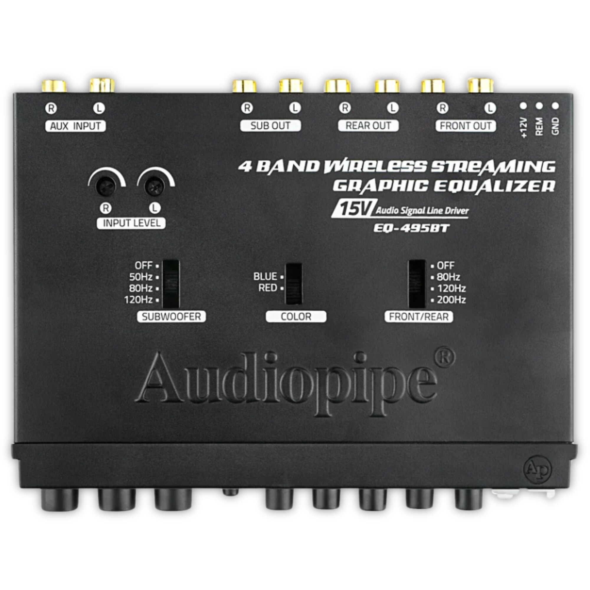 Ecualizador 4 Bandas Con Usb Aux Bluetooth Audiopipe Eq495bt $2,021