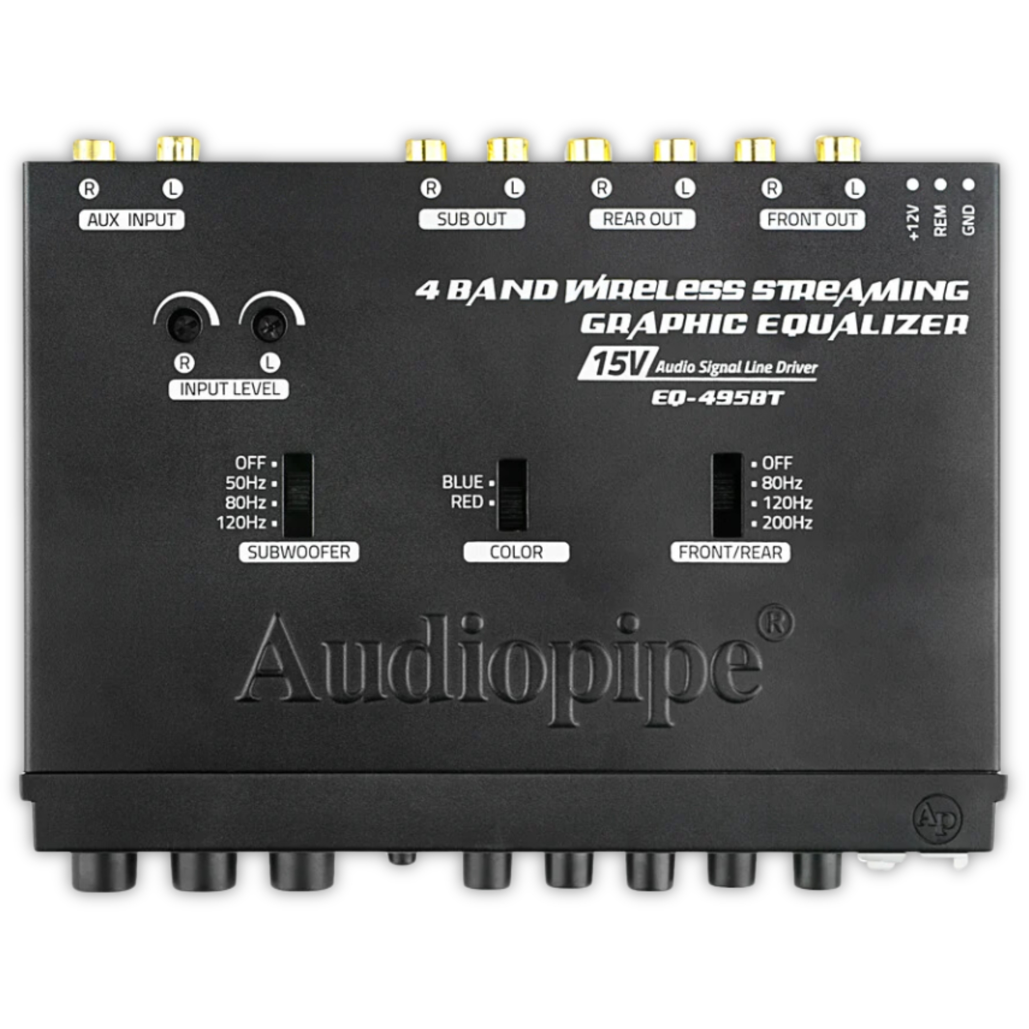Ecualizador 4 Bandas Con Usb Aux Bluetooth Audiopipe Eq495bt