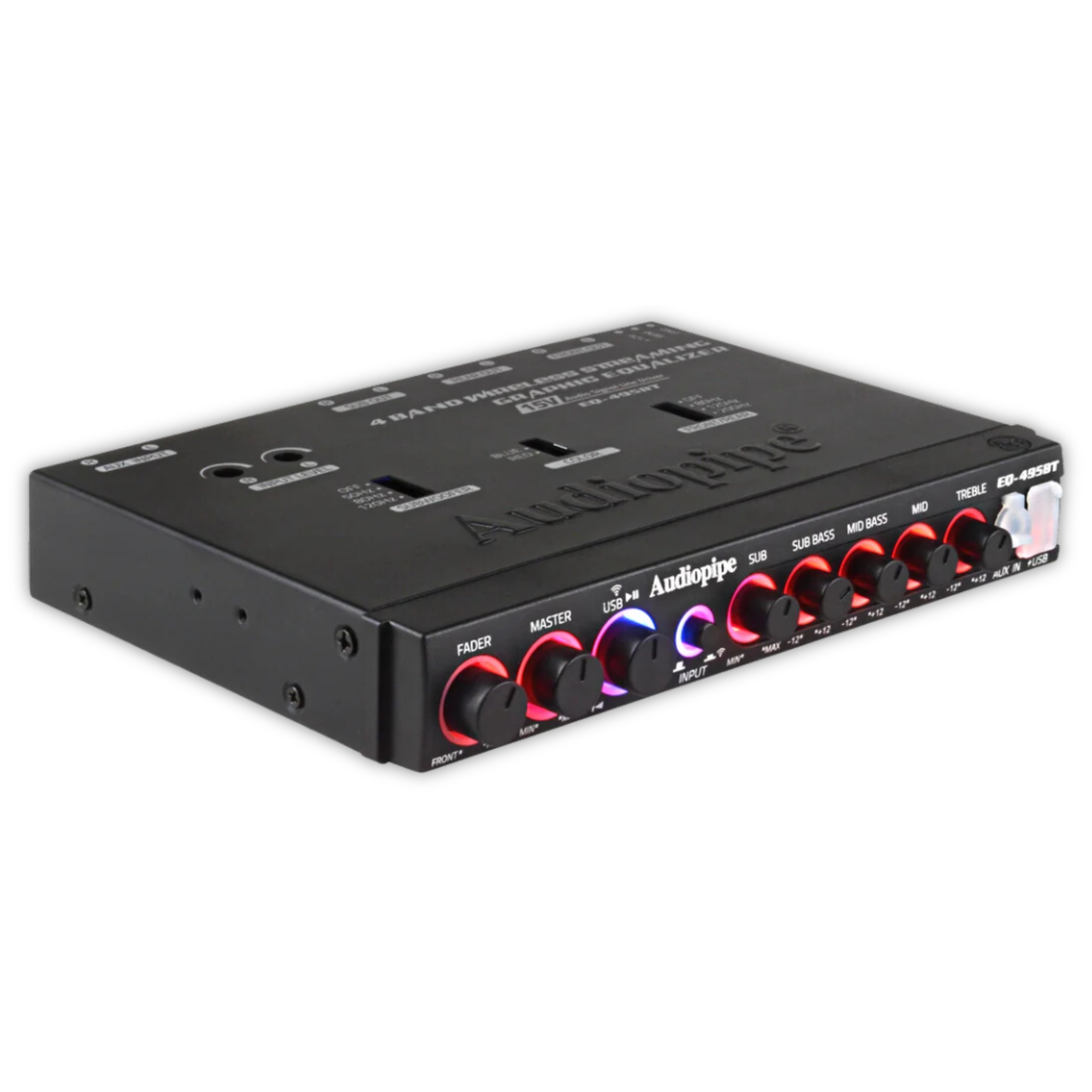Foto 3 pulgar | Ecualizador 4 Bandas Con Usb Aux Bluetooth Audiopipe Eq495bt