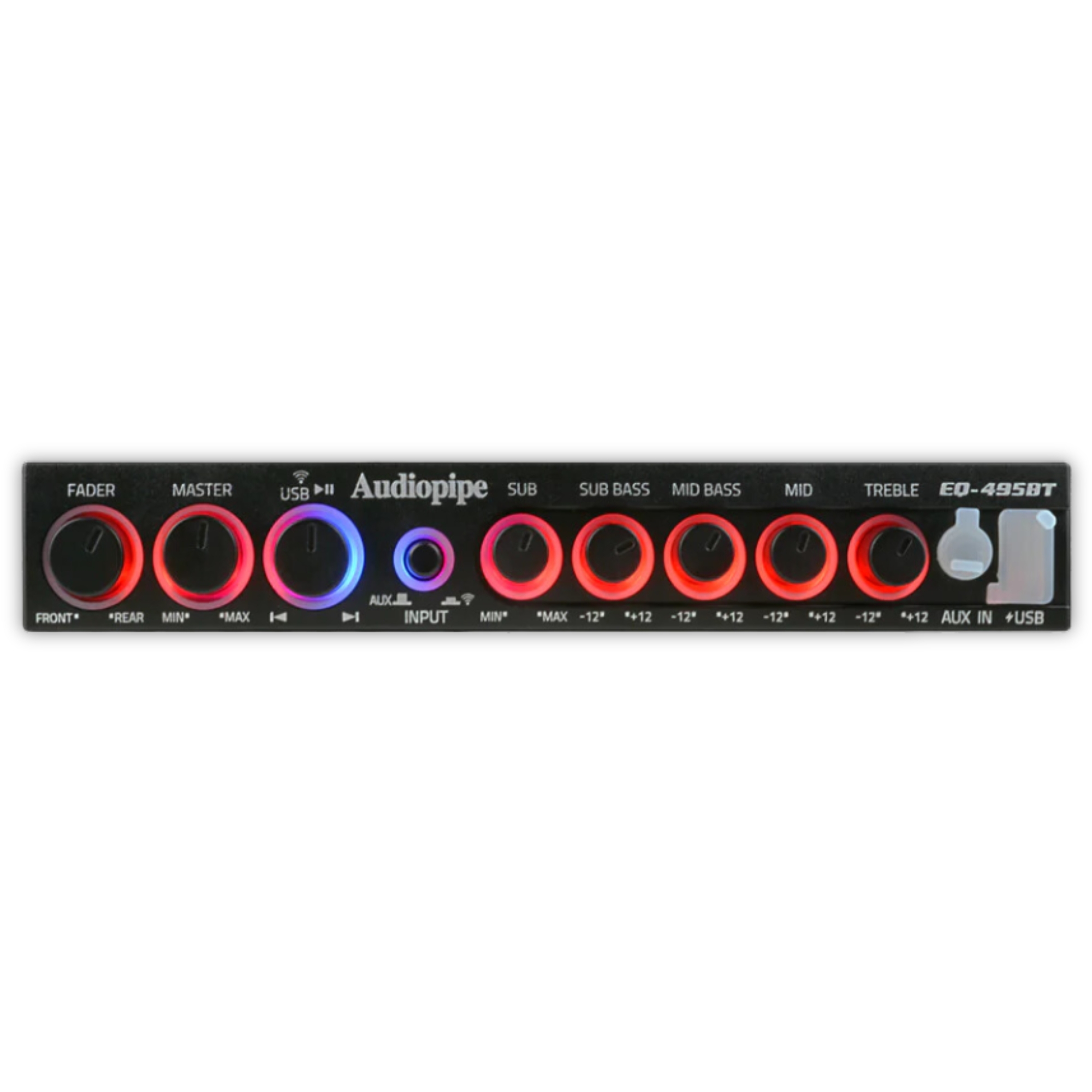 Foto 5 pulgar | Ecualizador 4 Bandas Con Usb Aux Bluetooth Audiopipe Eq495bt