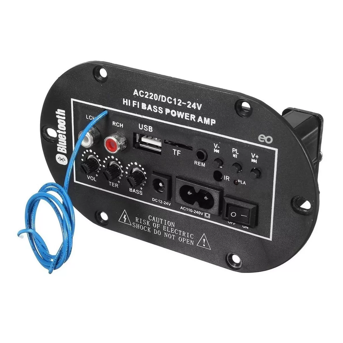 Foto 2 pulgar | Placa Amplificadora De Audio De Alta Fidelidad Con Bluetooth Eo Safe Importsesi-8594-1 Negro