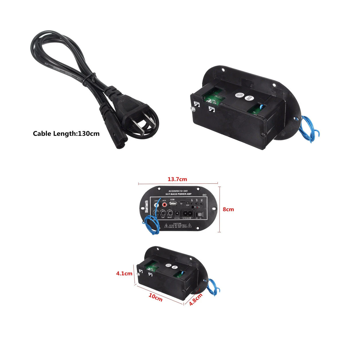Foto 4 pulgar | Placa Amplificadora De Audio De Alta Fidelidad Con Bluetooth Eo Safe Importsesi-8594-1 Negro