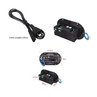 Foto 3 | Placa Amplificadora De Audio De Alta Fidelidad Con Bluetooth Eo Safe Importsesi-8594-1 Negro