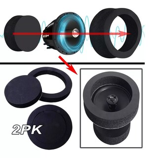Foto 2 | Par de Anillo de Altavoz de Coche Insonorizante Eo Safe Imports ESI-12816 Negro
