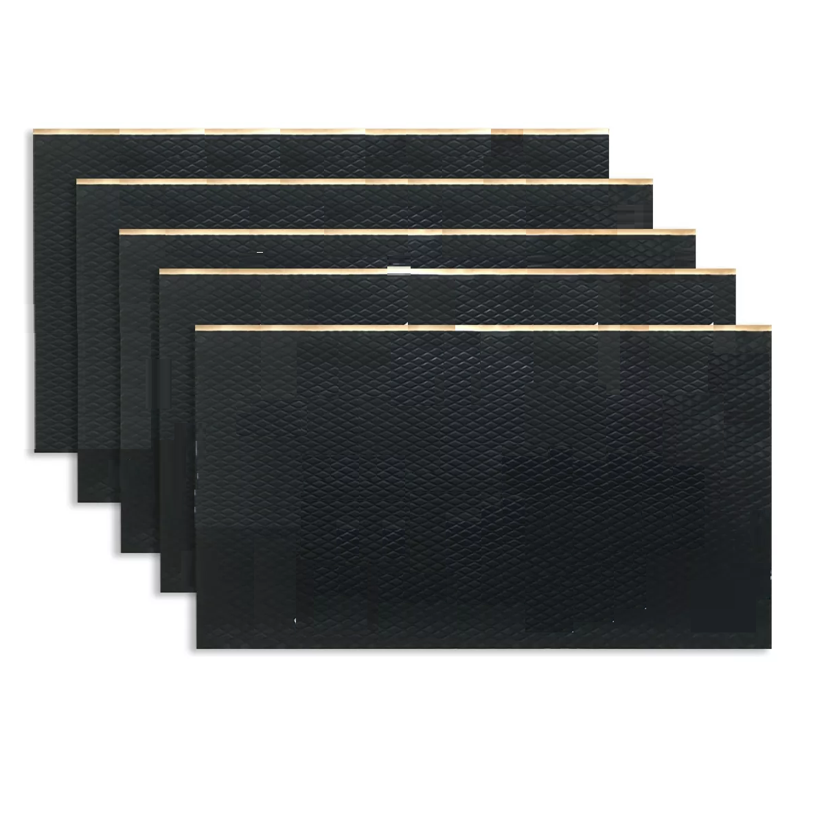 Planchas A Prueba De Sonido Para Auto 5 pcs Eo Safe Imports Esi-12815 Negro