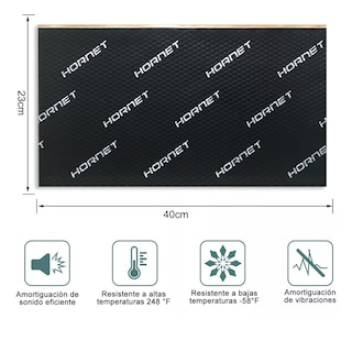Foto 2 | Planchas A Prueba De Sonido Para Auto 5 pcs Eo Safe Imports Esi-12815 Negro