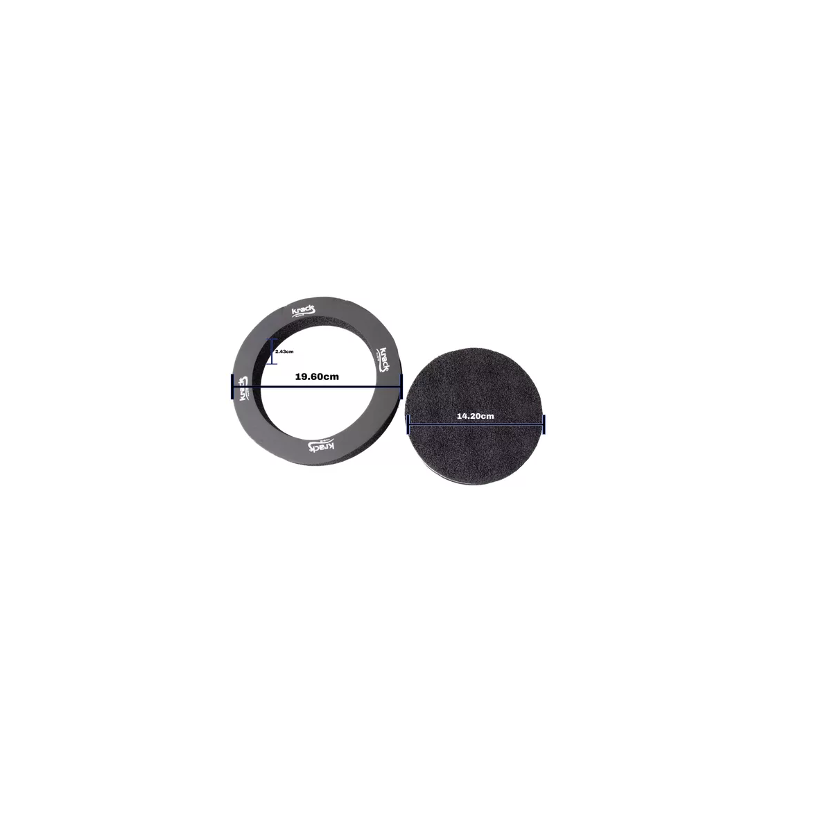 Foto 3 pulgar | Aros Para Par De Bocinas 6.5 Carbon Audio Insonorizante Eo Safe Imports Esi-13600 Negro