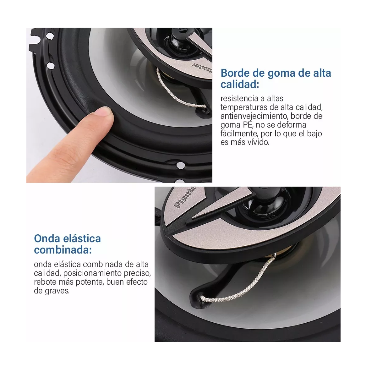 Foto 3 pulgar | Juego De Bocinas Coaxial 4 -way 6.5 Alta Sensibilidad Eo Safe Imports Esi-4787 color Negro