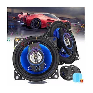 Foto 2 | Par Bocinas Para Carro Auto Coaxial Banda Dual 4 Pulgadas Eo Safe Imports Esi-4784 color Negro