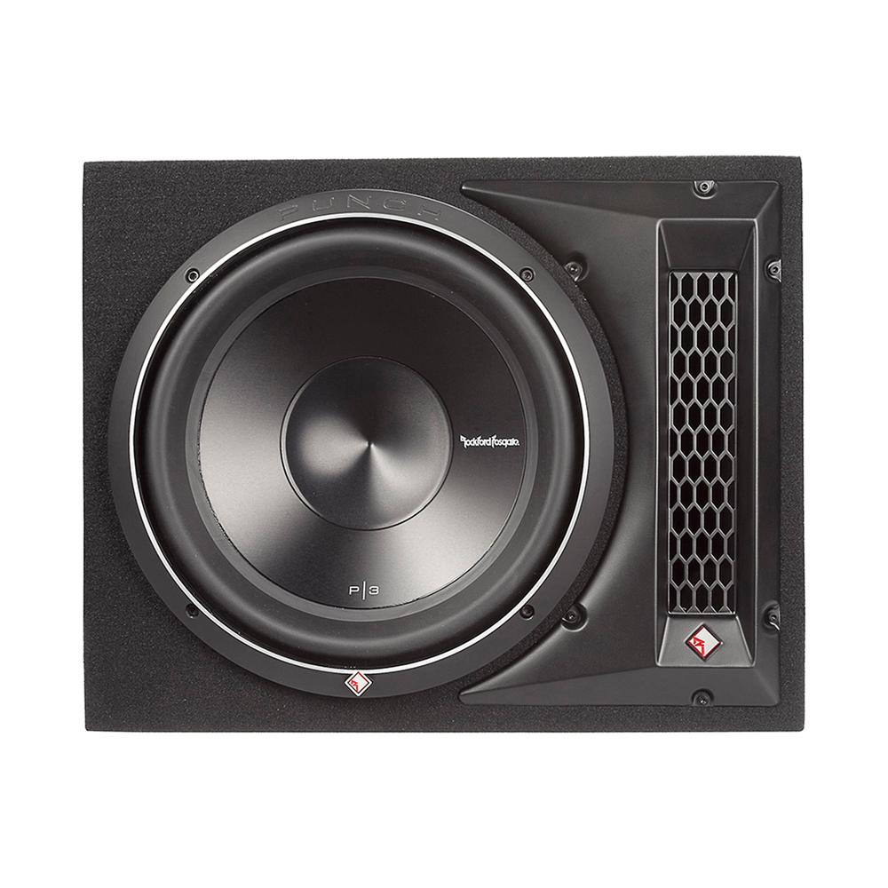 Cajón Con Subwoofer Amplificado Rockford Fosgate P3-1x12 12 Pulgadas 1200 Watts $10,599
