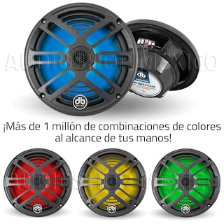 Foto 2 | Bocinas Marinas DB Drive APS8RGB 350 Watts 8 Pulgadas 2 Vías Iluminación Led RGB 1 Par