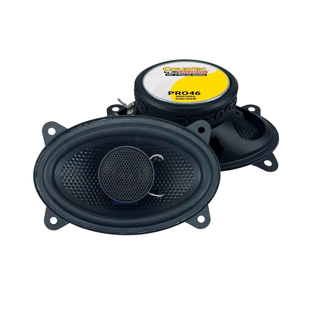 Foto 3 pulgar | Bocinas Coaxiales Coustic Pro46 450 Watts 4x6 Pulgadas 4 Ohms 2 Vías