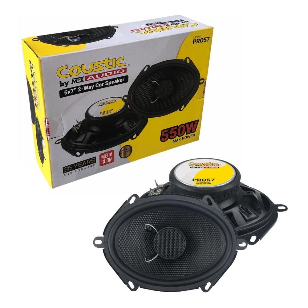 Foto 2 pulgar | Bocinas Coaxiales Coustic Pro57 550 Watts 5x7 Pulgadas 4 Ohms 2 Vías