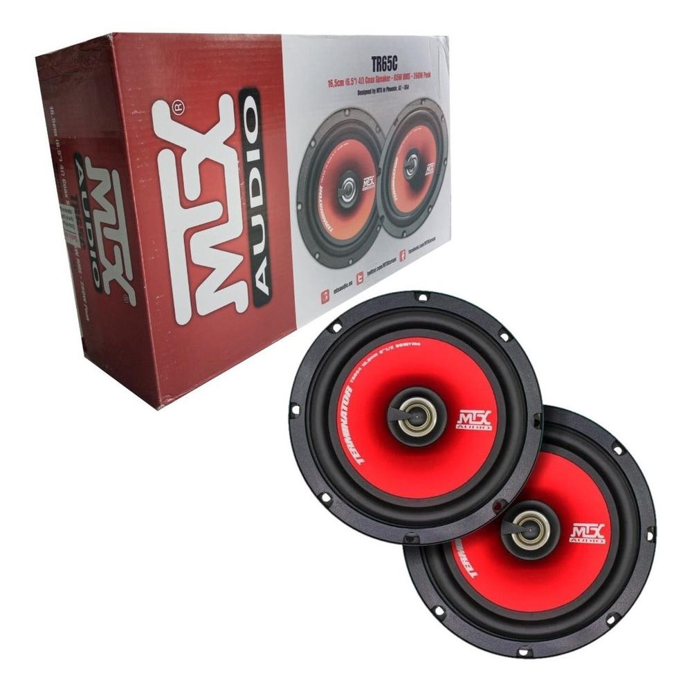 Foto 1 | Bocinas Coaxiales MTX Audio TR65C color Rojo 6.5 Pulgadas 260 Watts 4 Ohms