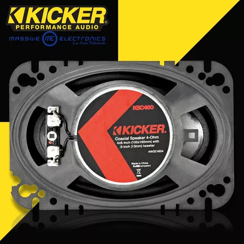 Foto 4 pulgar | Bocinas Kicker KSC46 color Negro 4x6 1 Par