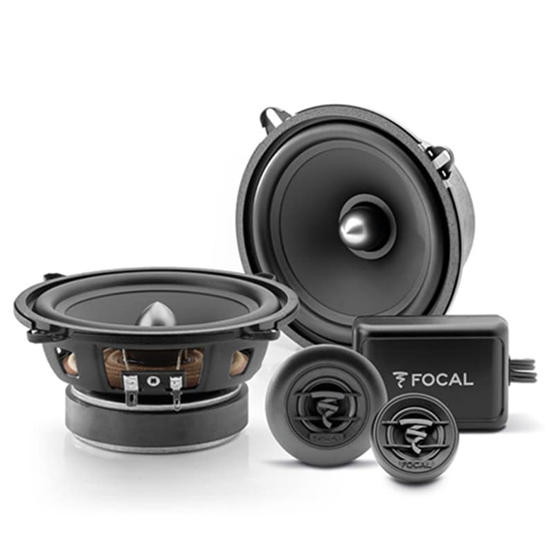 Set de Medios 5.25 ' Focal Auditor Ase 130 color Negro 100 W Max 2 Vias $6,024