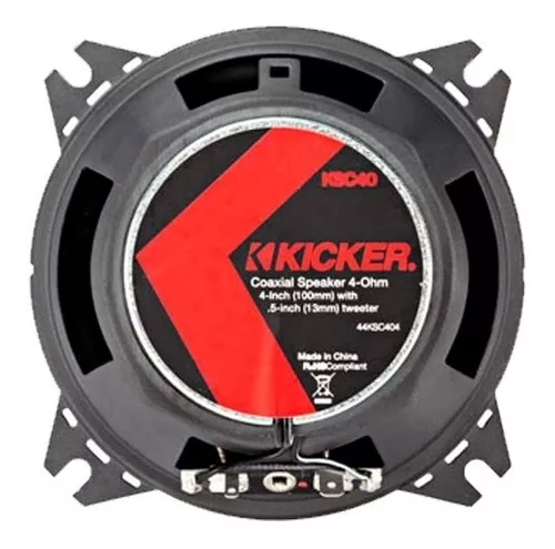 Foto 4 pulgar | Bocinas Coaxiales Kicker Ksc40