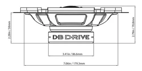 Foto 5 pulgar | Set de Bocinas Coaxiales DB Drive S57