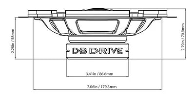 Foto 4 | Set de Bocinas Coaxiales DB Drive S57