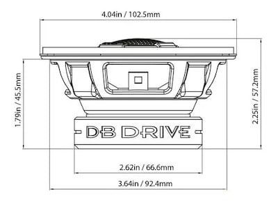 Foto 4 | Set de Bocinas Coaxiales DB Drive S4.0