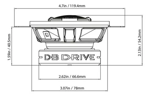 Foto 4 | Set de Bocinas Db Drive S3.5 150w / 40w 2 Vías 3.5 Pulgadas