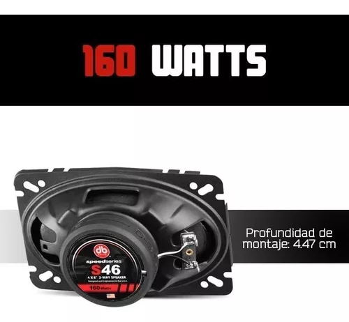 Foto 2 | Set de Bocinas Coaxiales Db Drive S46