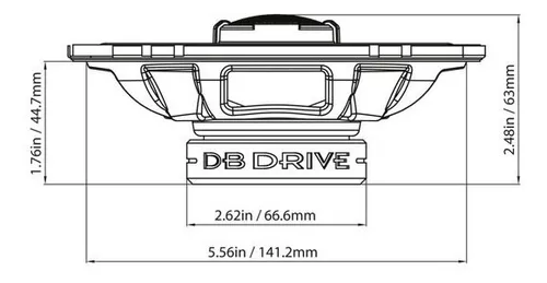 Foto 5 pulgar | Set de Bocinas Coaxiales Db Drive S46