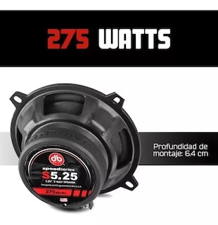 Foto 2 | Set de Bocinas Coaxiales DB Drive S5.25 275W Máx