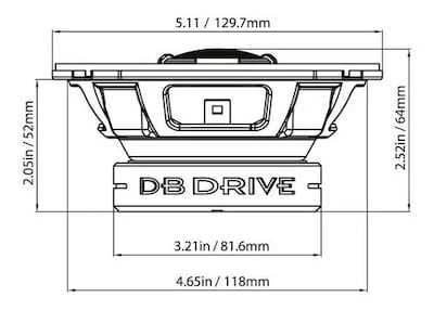 Foto 4 | Set de Bocinas Coaxiales DB Drive S5.25 275W Máx