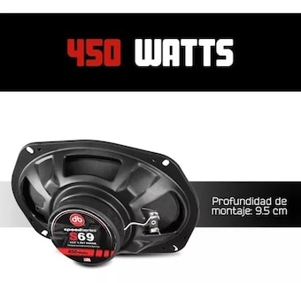 Foto 2 | Set de Bocinas Db Drive S69 450w / 125w Rms 6x9