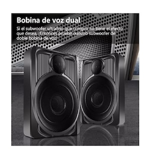 Foto 2 | Bocina Belug 10" color Negro de 600 W