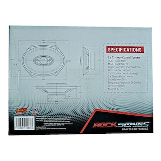 Foto 4 | Bocinas Coaxiales Rock Series 220 W 4 Vías