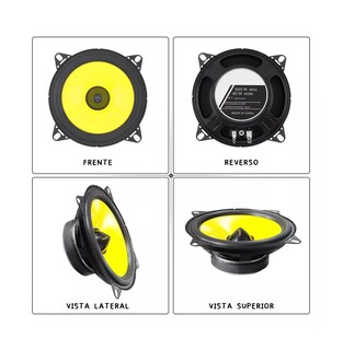 Foto 3 | Altavoz Belug para Auto color Negro 2 Piezas