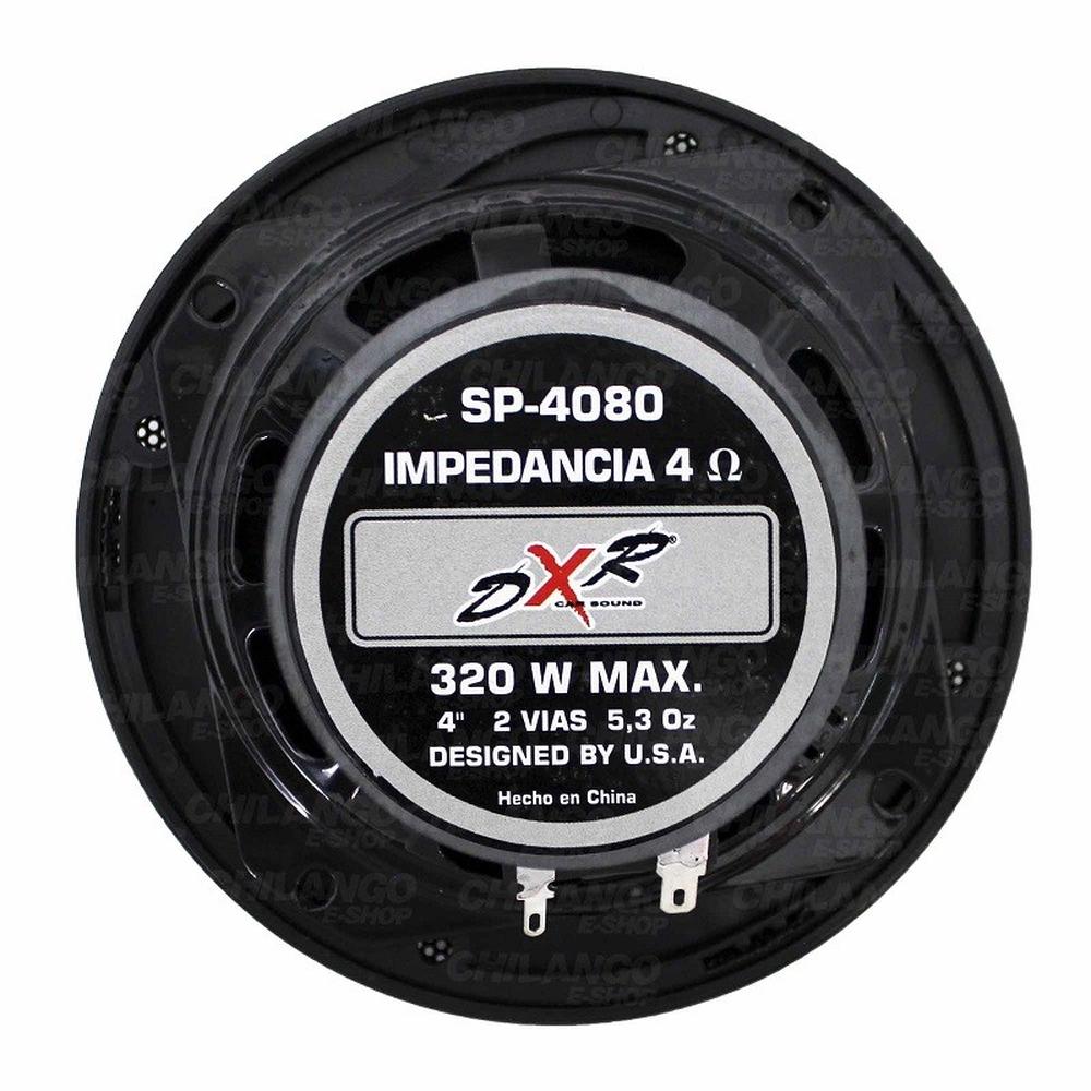 Foto 3 pulgar | Bocinas DXR Radox 4 Pulgadas 2 Vías 320W Pmpo Bobina 3/4'' Impedancia 4 Ohms