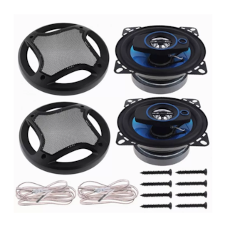 Foto 5 | Bocinas Banda Dual Altavoces Belug Negro con Azul 1 Par